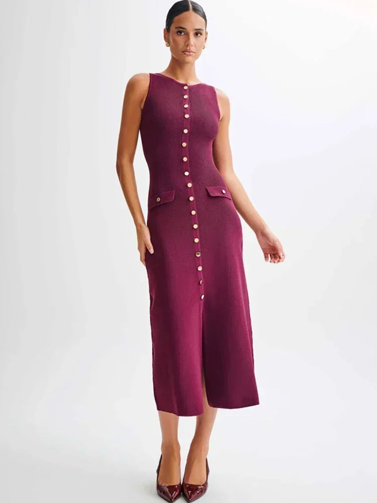 Astoria Knit Dress - London Lake