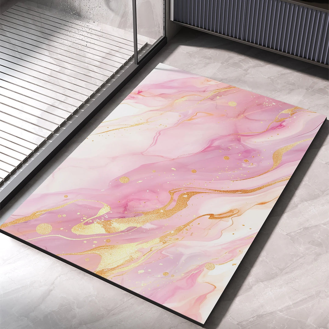 Cascade Marble Bath Mat - London Lake