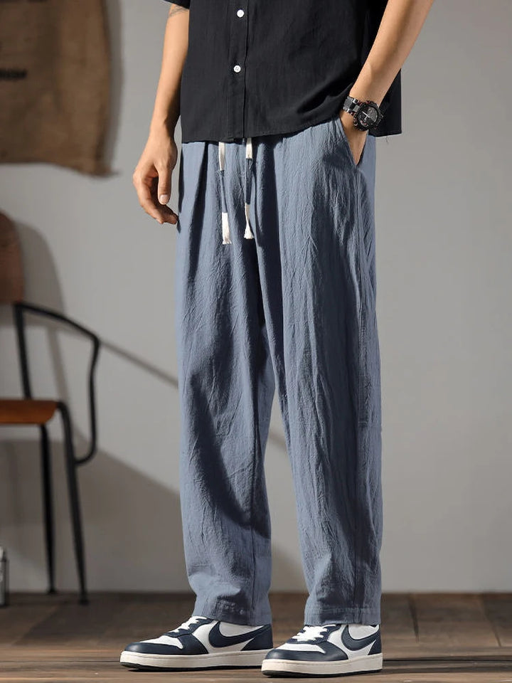 Harper Linen Pants - London Lake