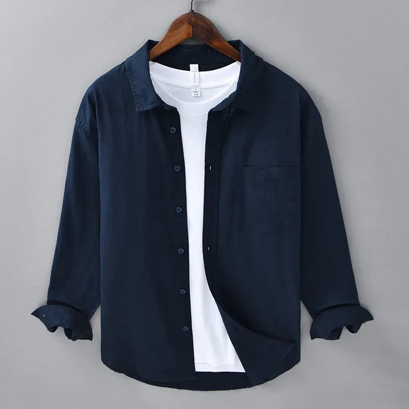 Bayside Linen Shirt - London Lake