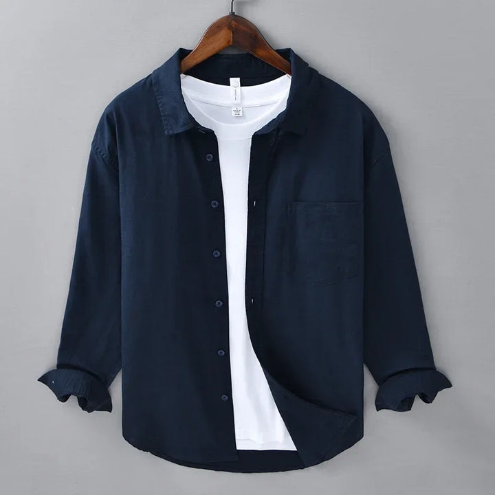 Bayside Linen Shirt - London Lake