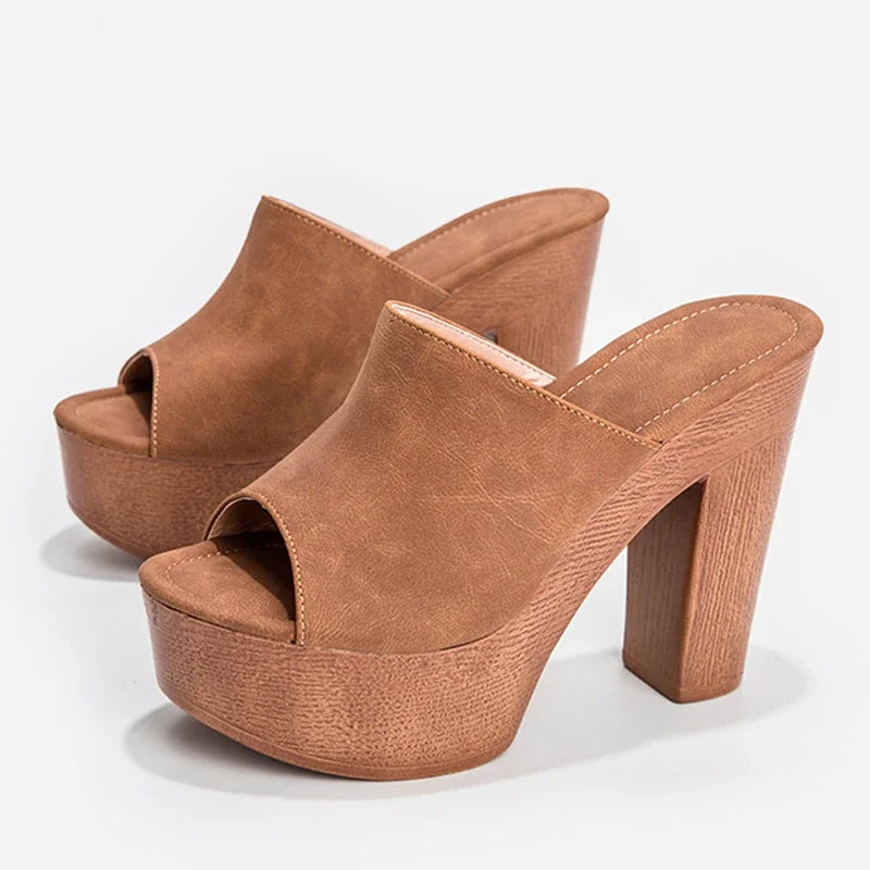 Siena Platform Sandals - London Lake