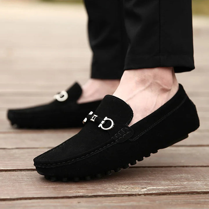 Monaco Suede Loafers - London Lake