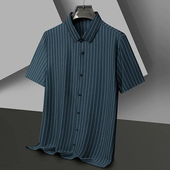 Mason Striped Short-Sleeve Shirt - London Lake