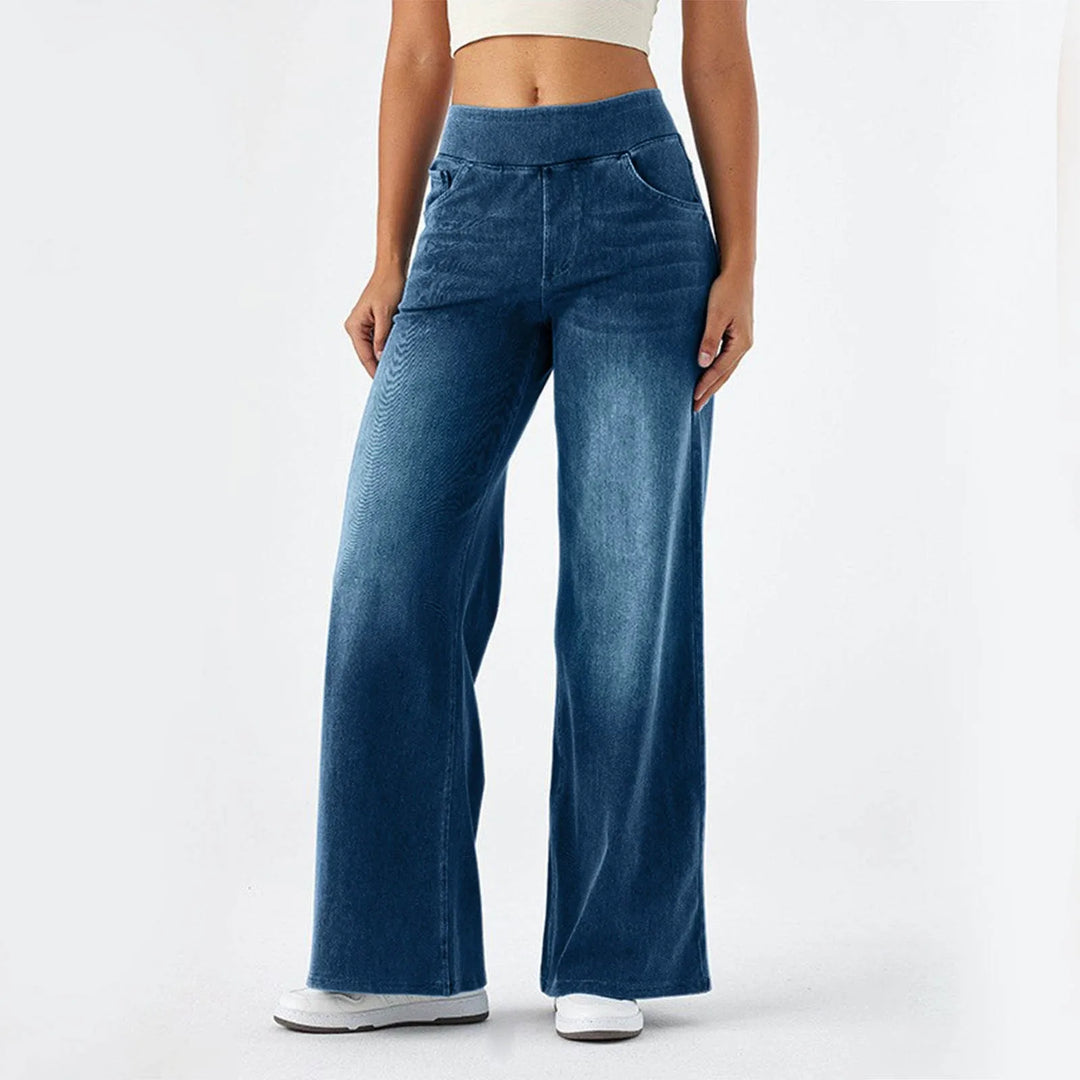 Sierra Wide Leg Jeans - London Lake