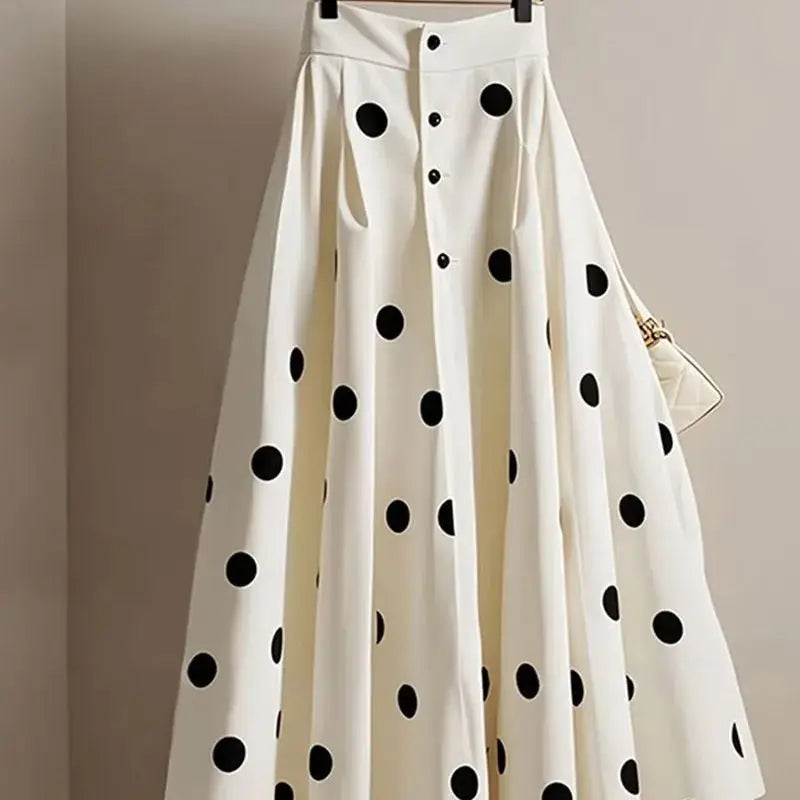 Monet Polka Dot Skirt - London Lake