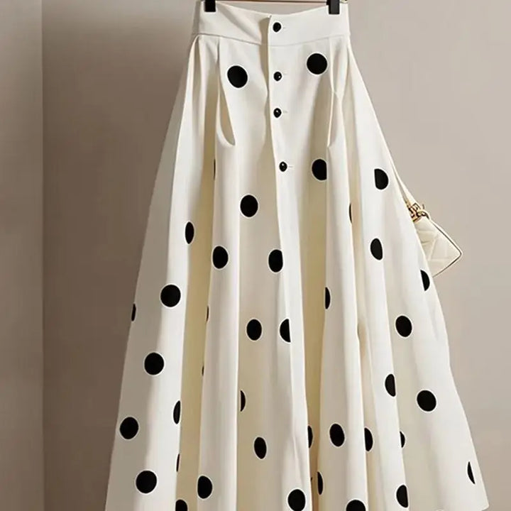 Monet Polka Dot Skirt - London Lake