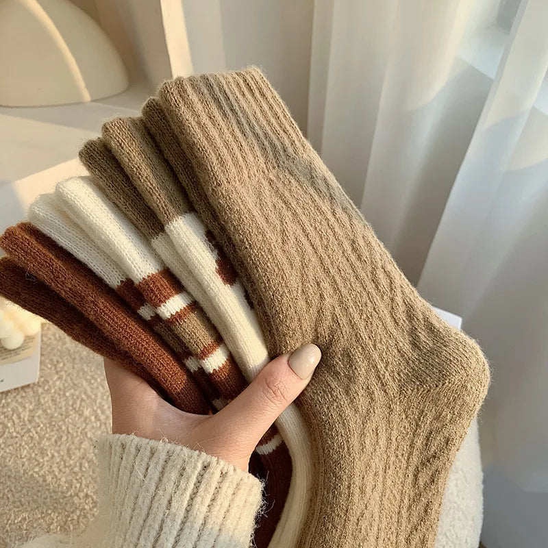 Harvest Ribbon Knit Socks (All 4 Styles per Order) - London Lake