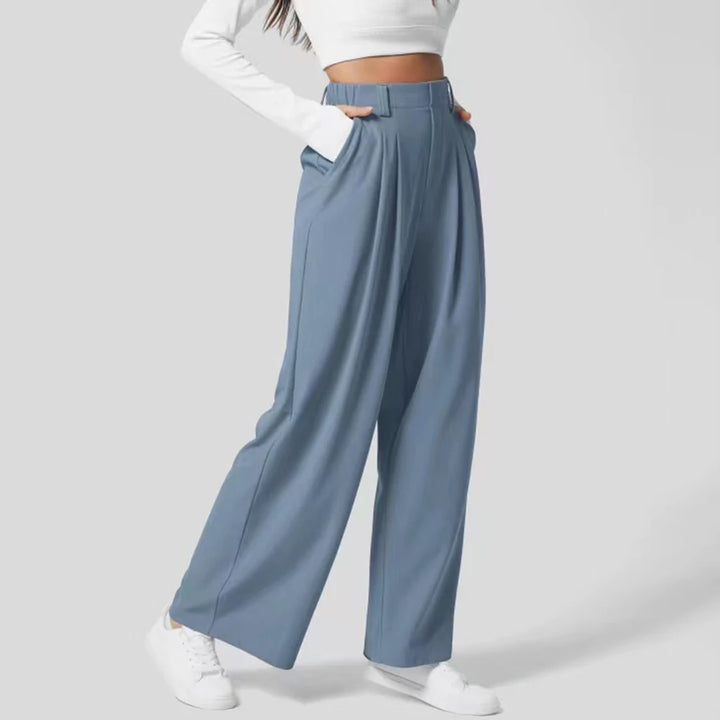 Sorrento Drape Trousers - London Lake