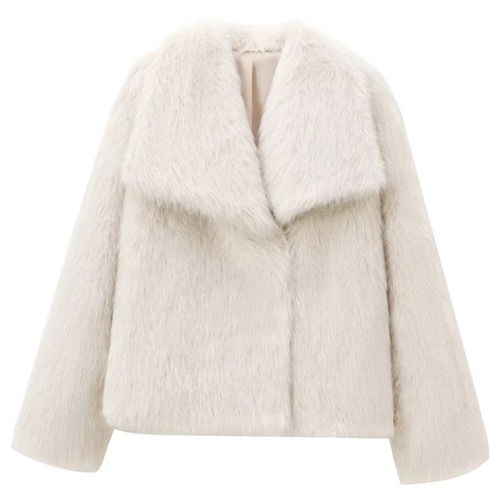 Alpine Grace Faux Fur Coat - London Lake