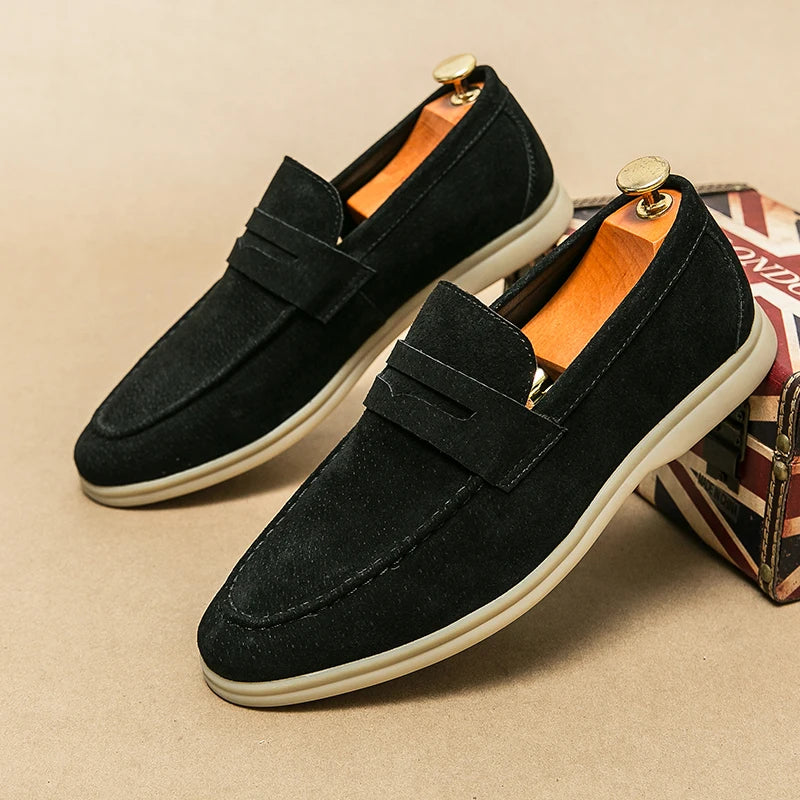 Kensley Suede Loafers - London Lake