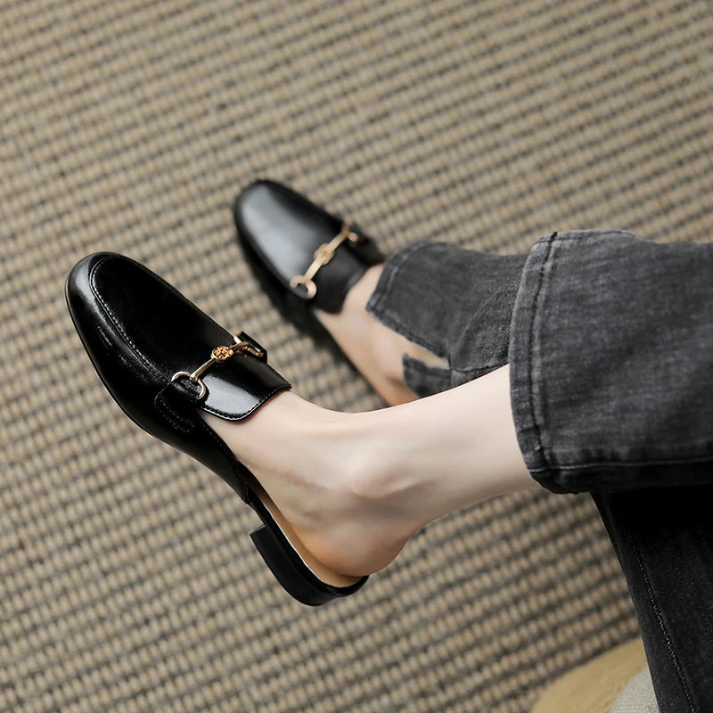 Genuine Leather Mules - London Lake