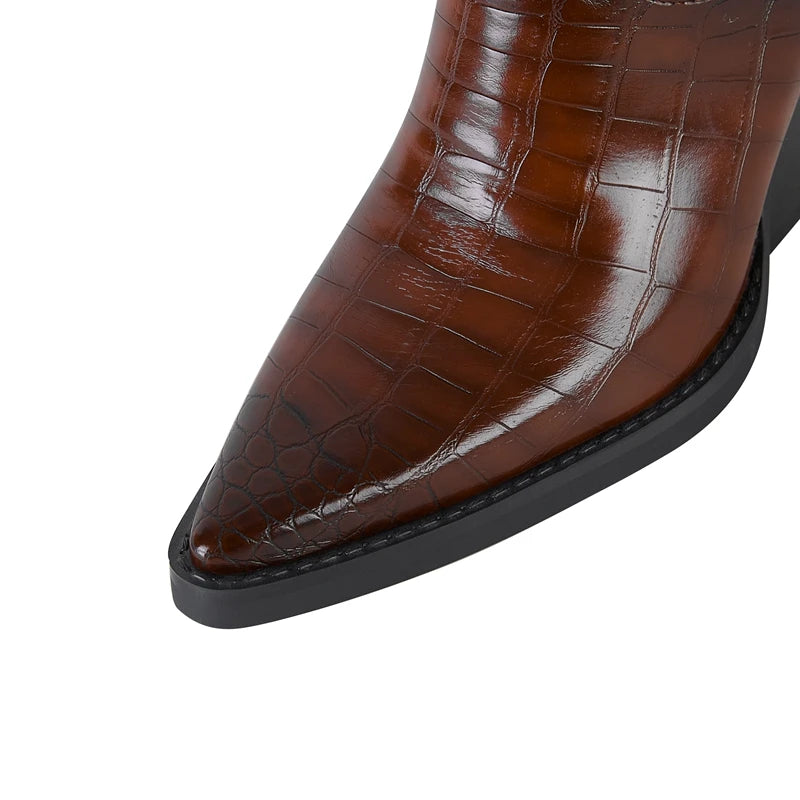 Westline Leather Ankle Boots - London Lake