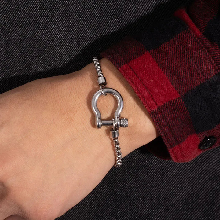 Crownlink Box Chain Bracelet - London Lake