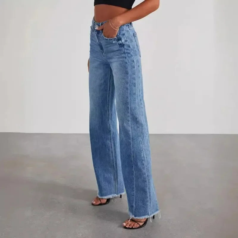 Idol High Rise Straight Jeans - London Lake