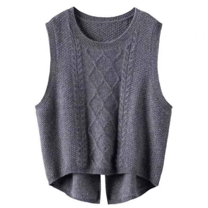 Florence Wool Knit Vest - London Lake