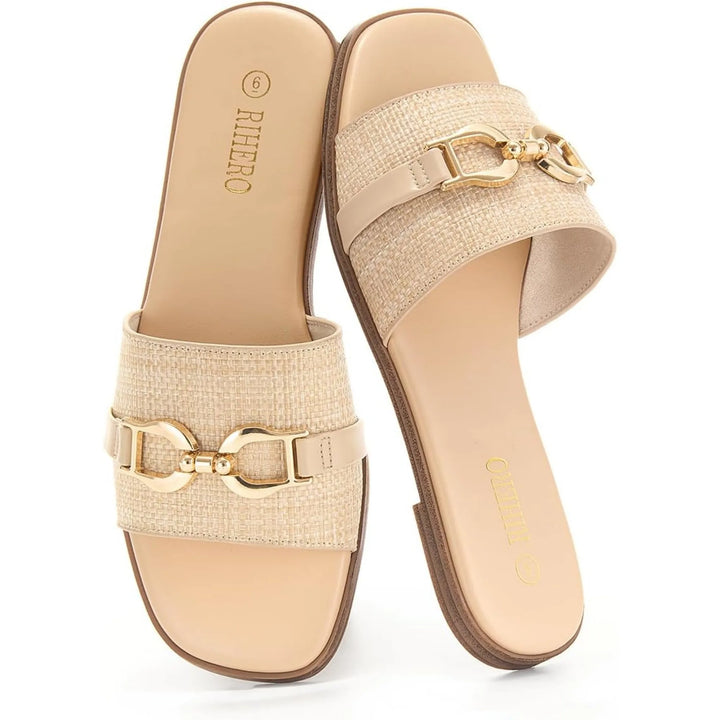 Marina Buckle Sandals - London Lake