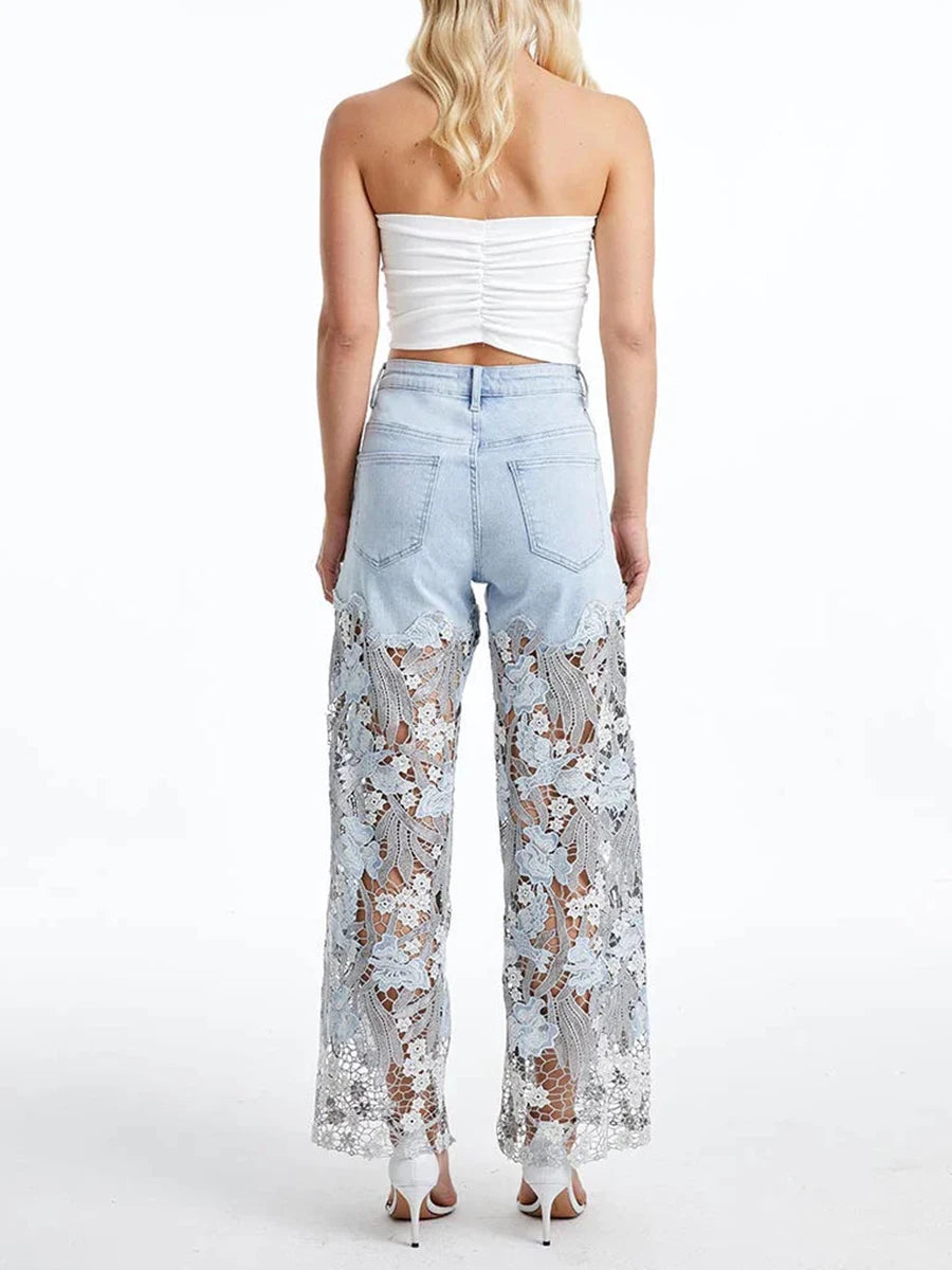 Cambria Embroidery Jeans - London Lake