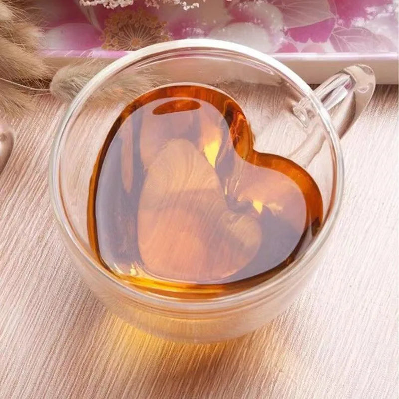 Radiance Heart Glass Mug - London Lake