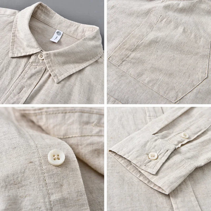 Bayside Linen Shirt - London Lake