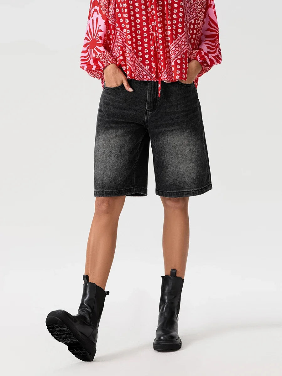 Bermuda Denim Shorts - London Lake