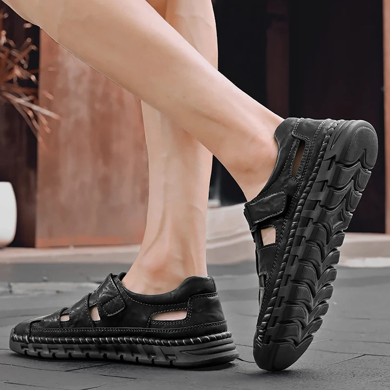 Wayport Leather Sandals - London Lake