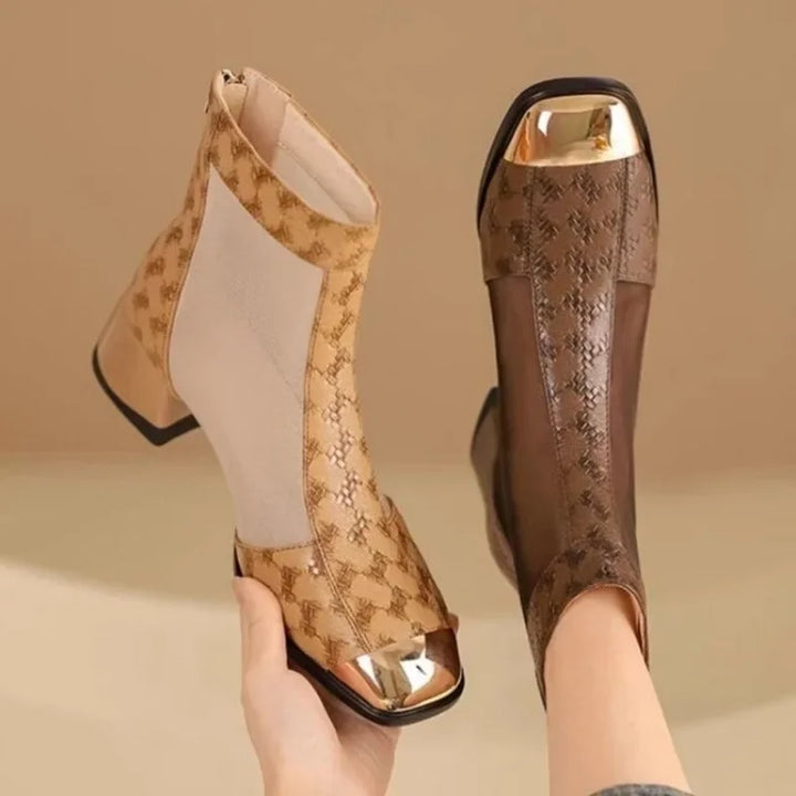 Celeste Mesh Ankle Boots - London Lake