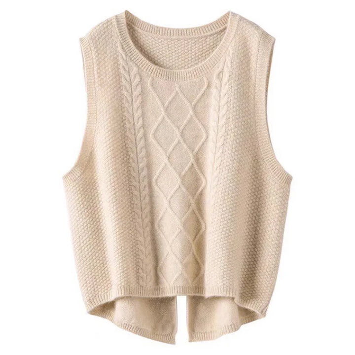 Florence Wool Knit Vest - London Lake