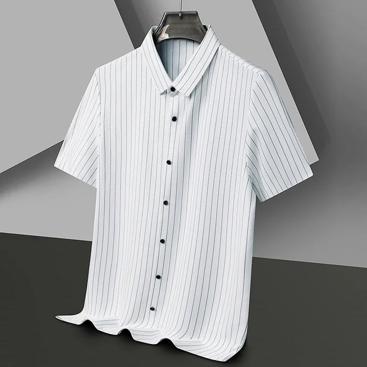 Mason Striped Short-Sleeve Shirt - London Lake