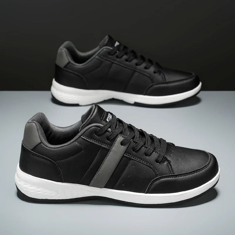 Retro Leather Sneakers - London Lake