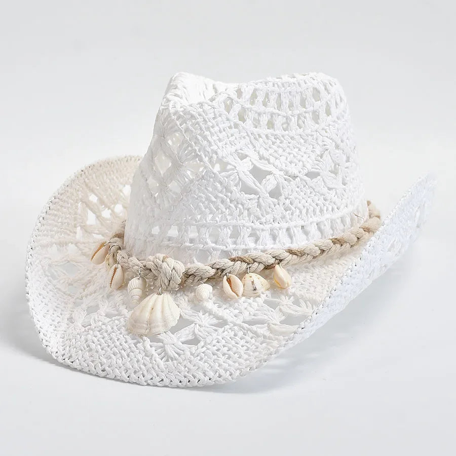 Seashell Woven Hat - London Lake
