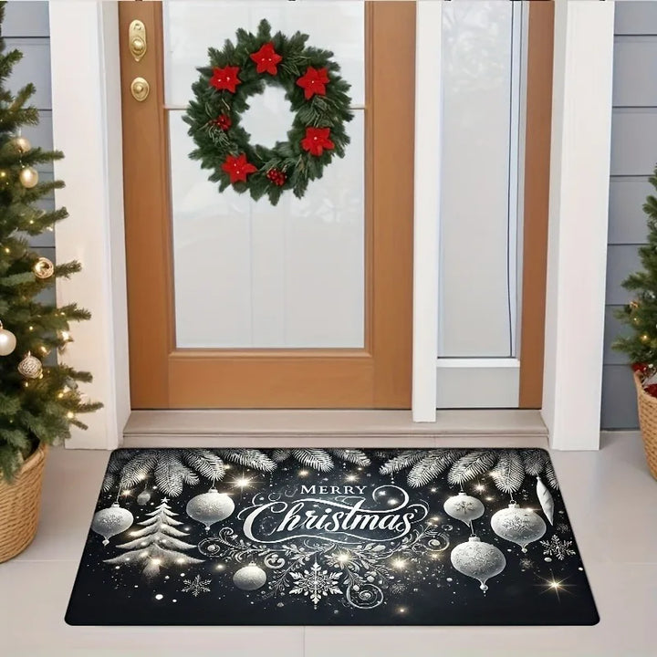 Snowy Pine Christmas Doormat - London Lake