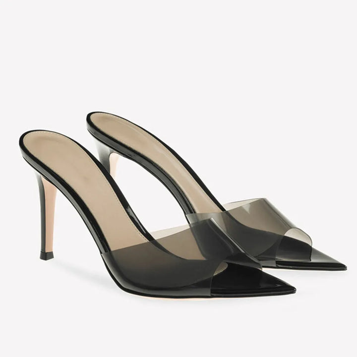 Elle Peep Toe Heels - London Lake