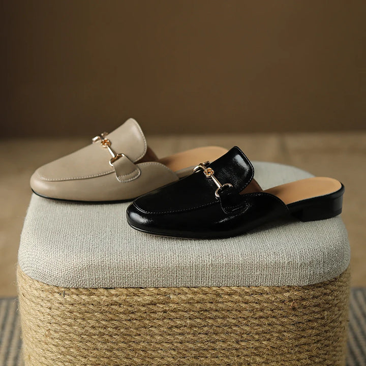 Genuine Leather Mules - London Lake