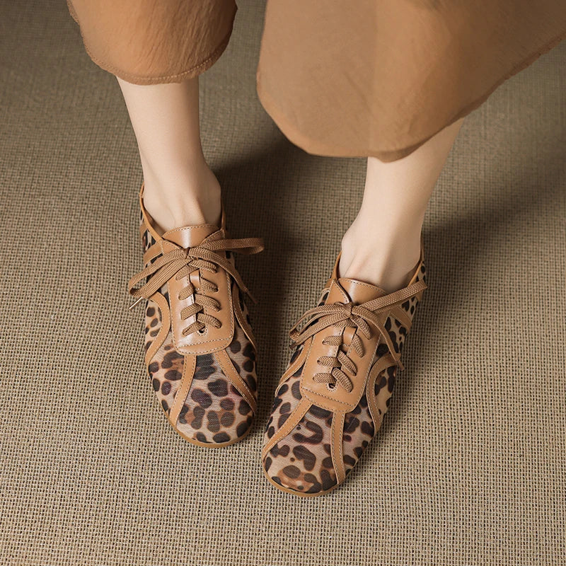 Leopard Mesh Sneakers - London Lake