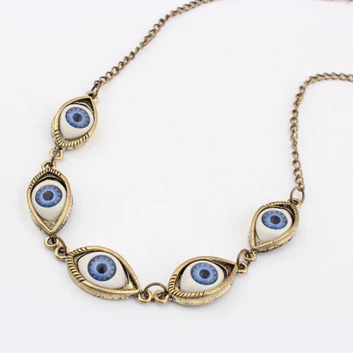 Isadora Eye Necklace - London Lake