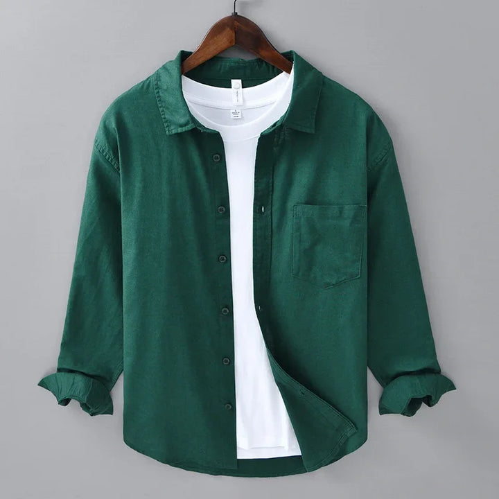 Bayside Linen Shirt - London Lake