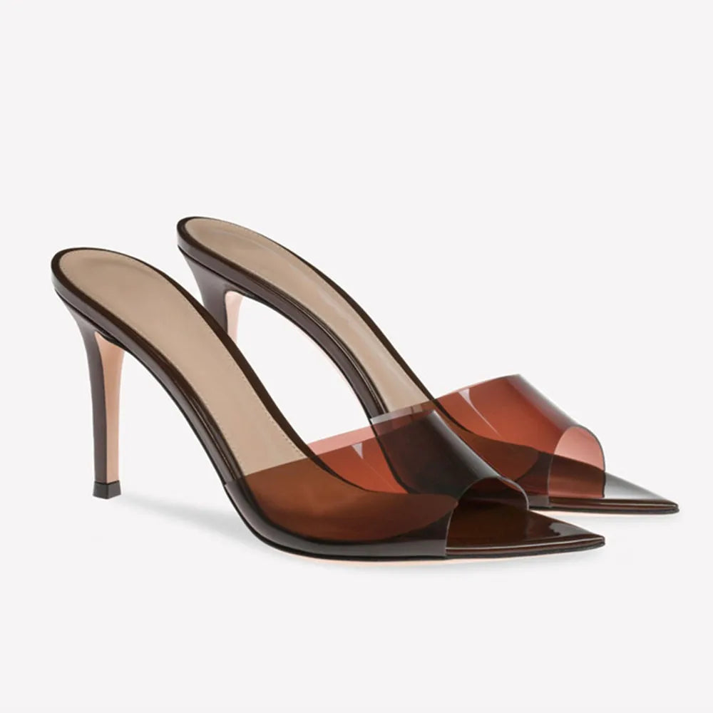 Elle Peep Toe Heels - London Lake