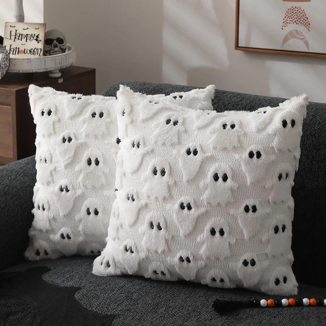 Ghost Pumpkin Pillow Covers - London Lake