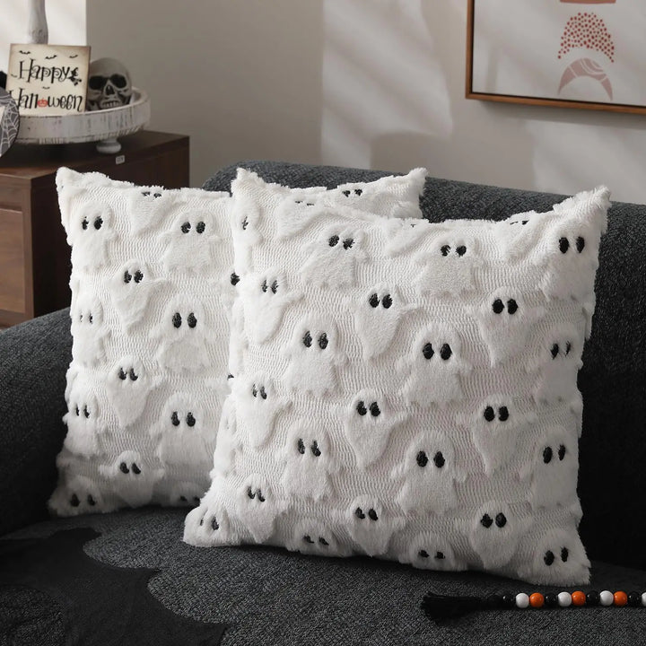 Ghost Pumpkin Pillow Covers - London Lake