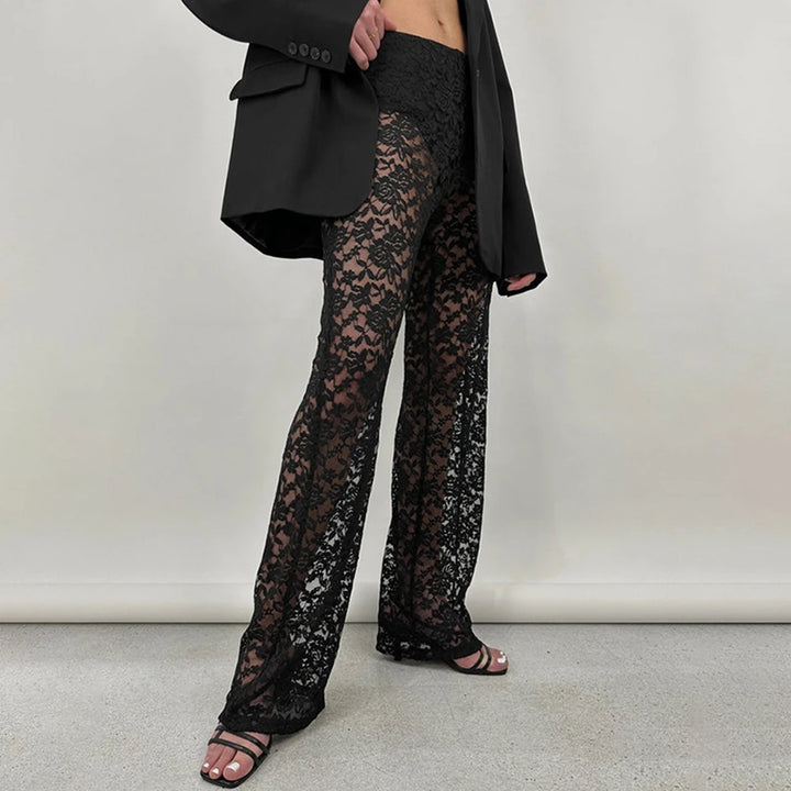 Celeste Sheer Lace Pants - London Lake