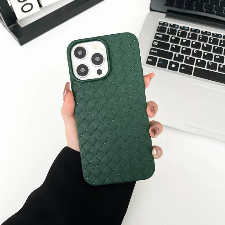 Braided Silicone iPhone Case - London Lake