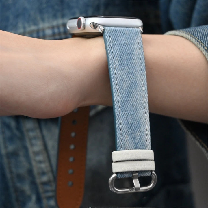 Denim Apple Watch Band - London Lake
