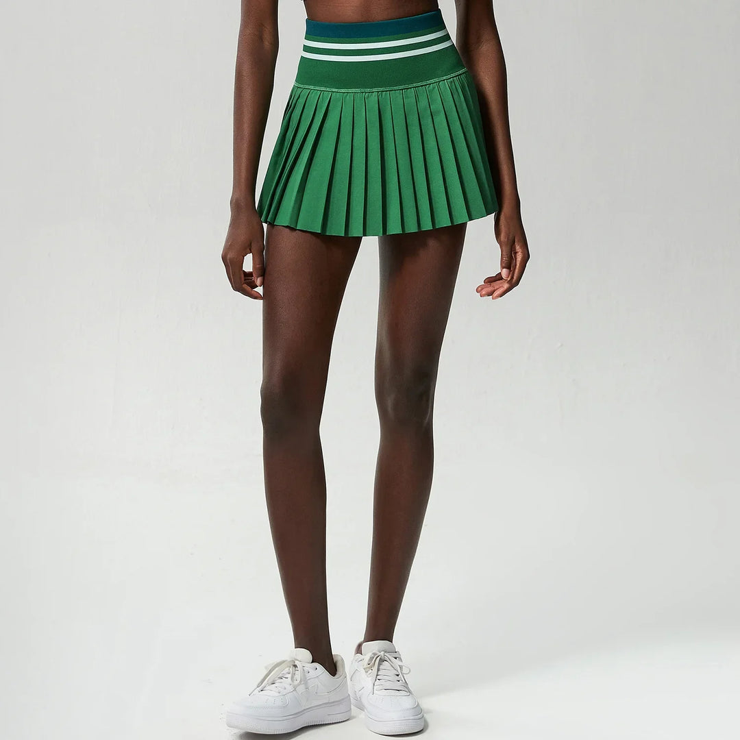 Match Point Pleated Skirt - London Lake
