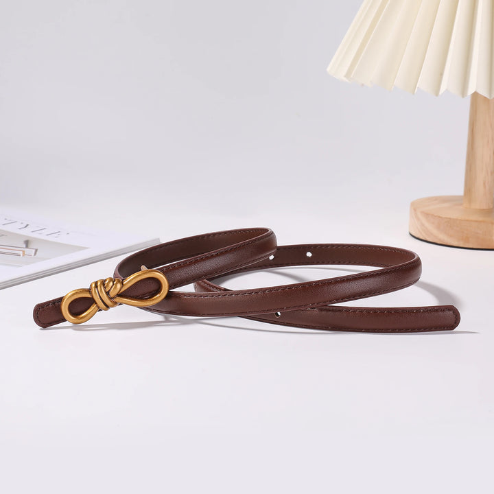 Arcadia Knot Leather Belt - London Lake