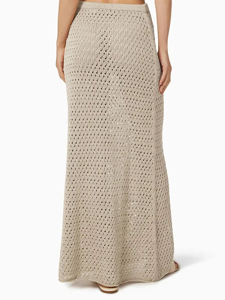 Marina Tides Maxi Skirt - London Lake