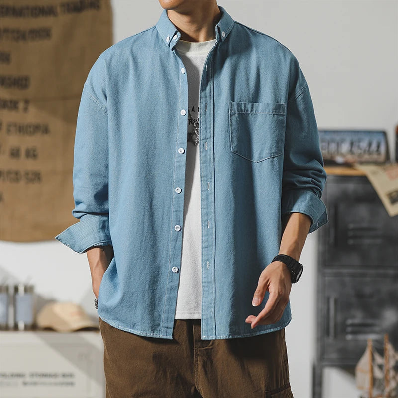 Ridgeway Denim Button-Up - London Lake