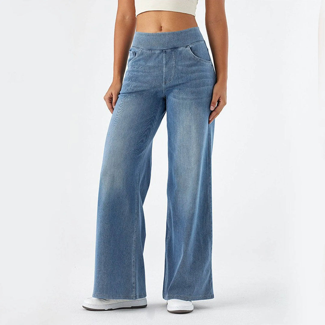Sierra Wide Leg Jeans - London Lake