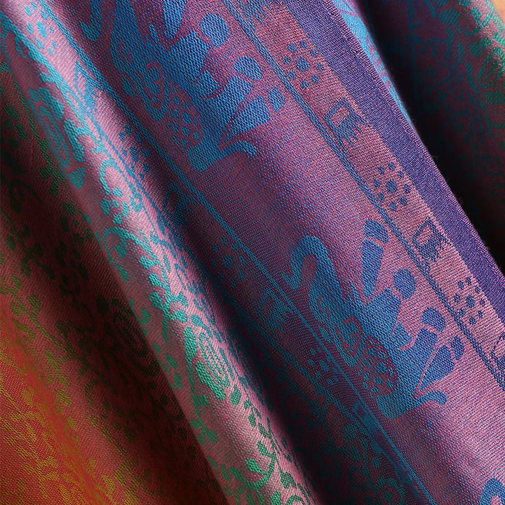 Wild Iris Tassel Scarf - London Lake