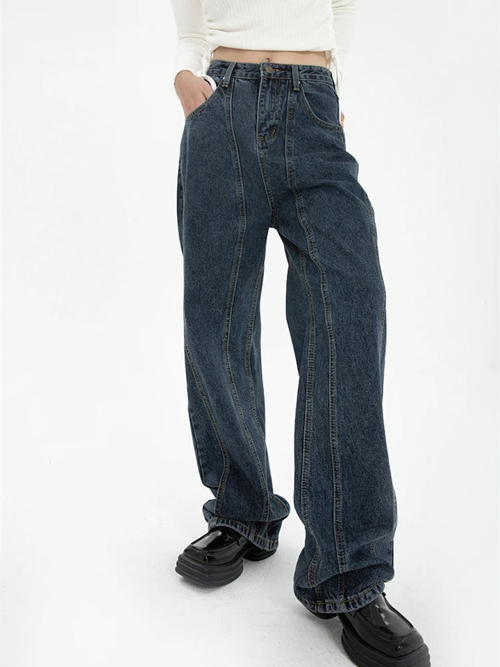 Celeste Wide-Leg Baggy Jeans - London Lake